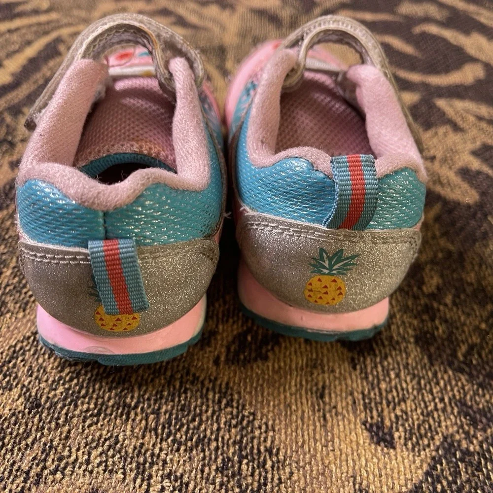 Vtg Y2K Disney Lilo And Stitch Stitch Baby Pink Strap Shoes Size 7c